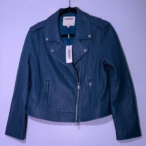 NWT L’AGENCE Biker Leather Moto Jacket women’s XL